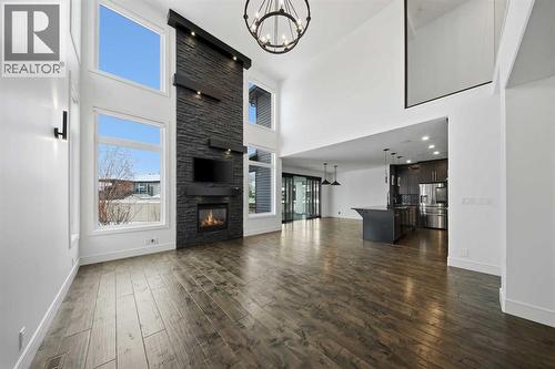 26 Van Horn Close, Red Deer, AB - Indoor With Fireplace