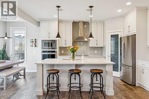 137 Sage Meadows Circle Nw, Calgary, AB - Indoor Photo Showing Kitchen With Upgraded Kitchen