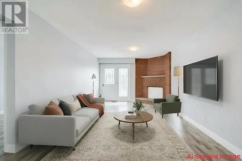 Living Room Staged - Rear - 376 Hansen Road N, Brampton (Madoc), ON - Indoor Photo Showing Living Room