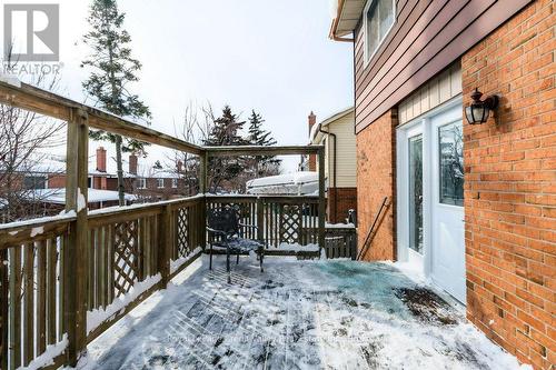 Rear Entrance - Winter - 376 Hansen Road N, Brampton (Madoc), ON - Outdoor With Deck Patio Veranda With Exterior