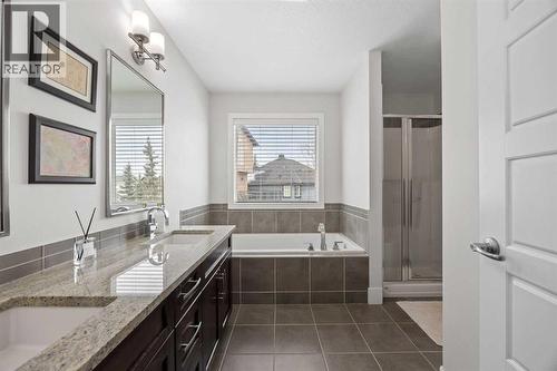Lavish 5 piece ensuite! - 184 Magenta Crescent, Chestermere, AB - Indoor Photo Showing Bathroom