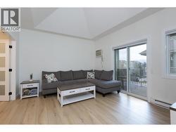 Living Room with Vaulted Ceiling - 