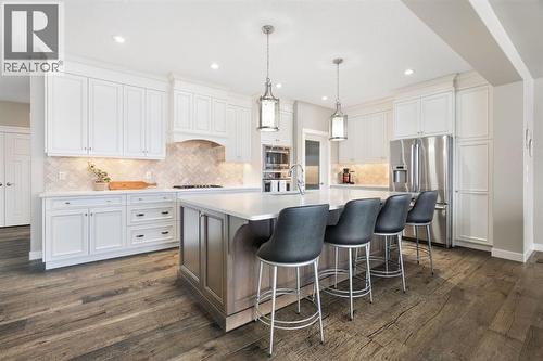 52 Elgin Estates View Se, Calgary, AB - Indoor Photo Showing Kitchen With Stainless Steel Kitchen With Upgraded Kitchen