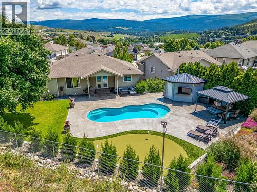 1492 Longley Crescent, Kelowna, BC - Outdoor With In Ground Pool