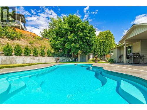 1492 Longley Crescent, Kelowna, BC - Outdoor With In Ground Pool With Deck Patio Veranda With Backyard