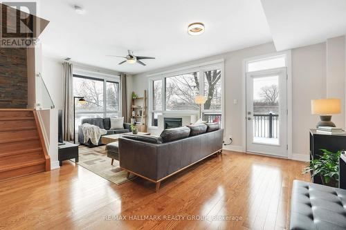 2nd Floor - living Room / Door to Balcony - 1111 North River Road, Ottawa, ON - Indoor Photo Showing Living Room