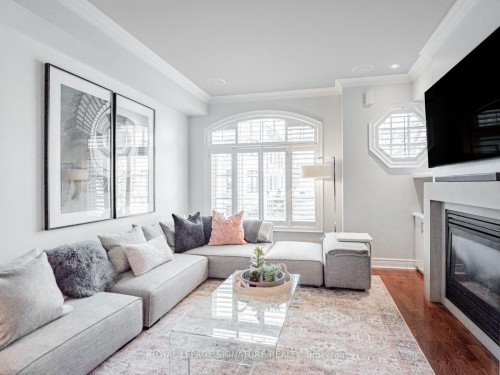 63 Ruby Lang Lane, Toronto, ON - Indoor Photo Showing Living Room With Fireplace