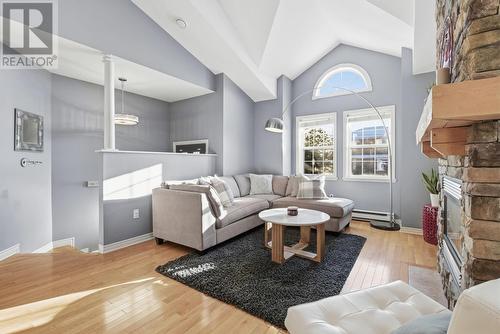 3 Lowe Court, Bedford, NS - Indoor Photo Showing Living Room With Fireplace