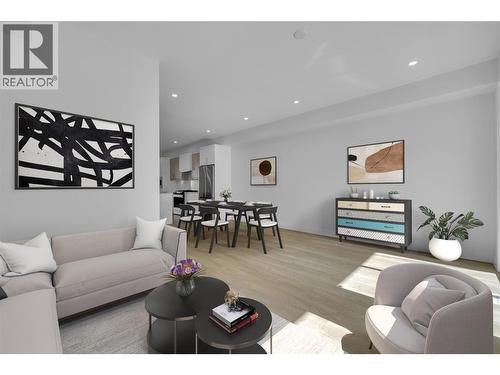 Photo is virtually staged to show possibilities - 5300 Main Street Unit# 118, Kelowna, BC - Indoor Photo Showing Living Room
