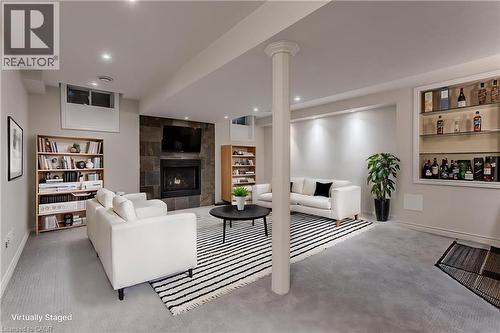 2055 Mountain Grove Avenue, Burlington, ON - Indoor With Fireplace