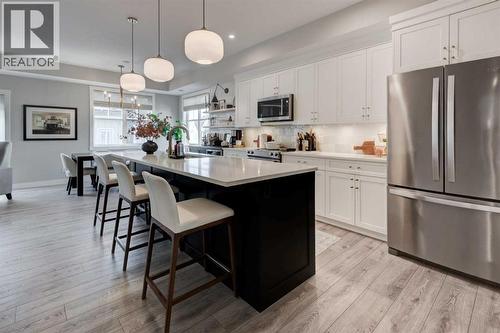 405 Cranbrook Walk Se, Calgary, AB - Indoor Photo Showing Kitchen With Upgraded Kitchen