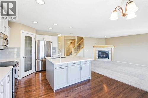 202 Panamount Court Nw, Calgary, AB - Indoor Photo Showing Kitchen With Upgraded Kitchen