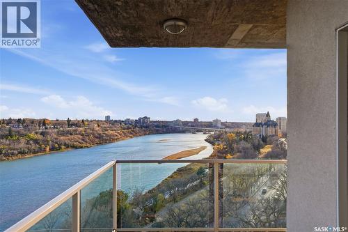 1308 902 Spadina Crescent E, Saskatoon, SK - Outdoor With Body Of Water With Balcony With View