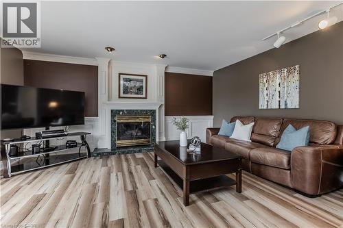 331 Lanark Street, Caledonia, ON - Indoor Photo Showing Living Room With Fireplace
