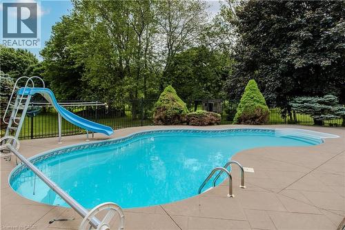 331 Lanark Street, Caledonia, ON - Outdoor With In Ground Pool With Backyard