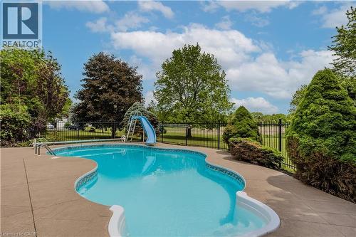 331 Lanark Street, Caledonia, ON - Outdoor With In Ground Pool