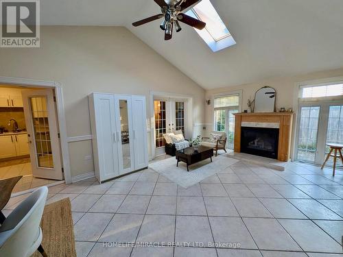 515 Louis Drive, Mississauga, ON - Indoor Photo Showing Other Room With Fireplace