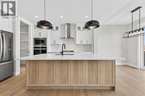 180 Wildrose Drive, Strathmore, AB - Indoor Photo Showing Kitchen With Upgraded Kitchen