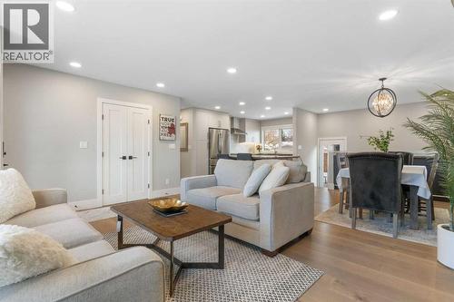 9936 Maplecreek Drive Se, Calgary, AB - Indoor Photo Showing Living Room