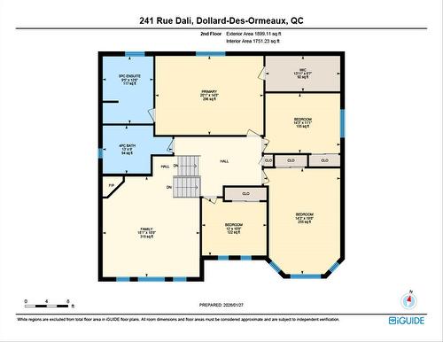 Plan (croquis) - 241 Rue Dali, Dollard-Des-Ormeaux, QC - Other