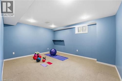 Basement Office with window, currently used as exercise room - 84 Chatterson Drive, Ancaster, ON - Indoor