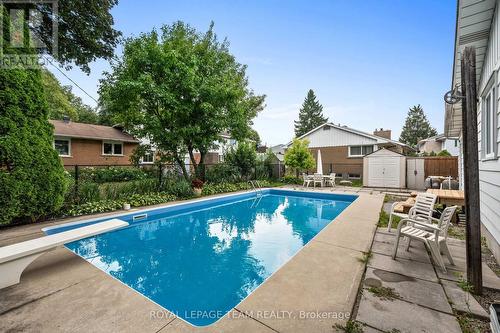 968 Walkley Road, Ottawa, ON - Outdoor With In Ground Pool With Backyard
