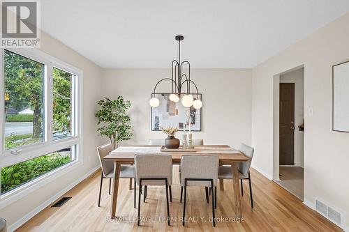 Formal Dining Space with large window - 968 Walkley Road, Ottawa, ON - Indoor Photo Showing Dining Room