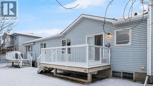 Good size deck - 42, 105 Elm Place, Okotoks, AB - Outdoor With Deck Patio Veranda With Exterior