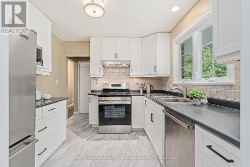 112 Park Street E, Halton Hills, ON - Indoor Photo Showing Kitchen With Double Sink With Upgraded Kitchen