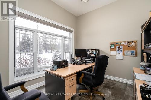 Main Floor Office with Picture Window - 21564 Loyalist Parkway, Prince Edward County (Ameliasburg Ward), ON - Indoor Photo Showing Office