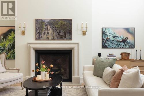 166 Dalhousie Avenue, St. Catharines (Port Dalhousie), ON - Indoor Photo Showing Living Room With Fireplace