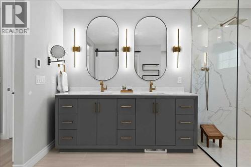 255 Gleneagles View, Cochrane, AB - Indoor Photo Showing Bathroom