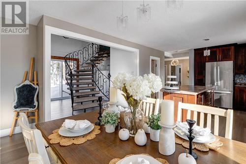 18 St Jean, Hagar, ON - Indoor Photo Showing Dining Room