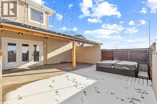 Deck #2 - 110 Heritage Place Ne, Cochrane, AB - Outdoor With Exterior