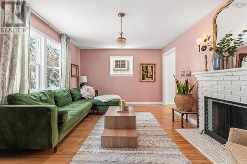 332 Portland Street, Dartmouth, NS - Indoor Photo Showing Living Room With Fireplace