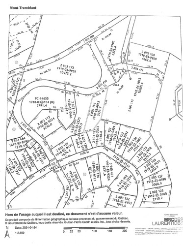 Plan (croquis) - Ch. De L'Horizon, Mont-Tremblant, QC 