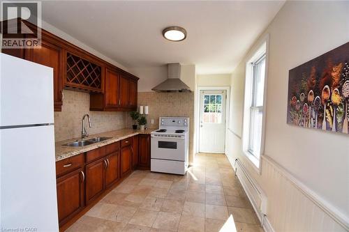 265 Hunter Street W, Hamilton, ON - Indoor Photo Showing Kitchen With Double Sink