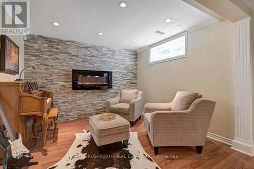 Basement-Rec Room - 3 Fanterra Way, Ottawa, ON - Indoor With Fireplace