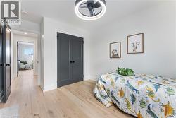 Hardwood flooring, upgraded doors and ceiling fan. - 