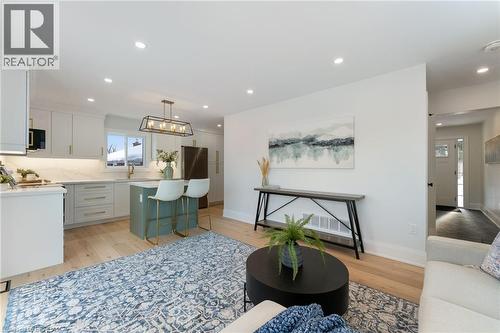 Bright & airy open concept space with feature wall. - 50 Fife Street W, Caledonia, ON - Indoor