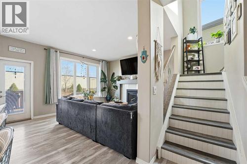 135 Hampton Crescent, Sylvan Lake, AB - Indoor With Fireplace