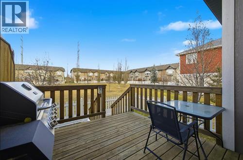 Deck area with BBQ - 408, 150 Vanier Drive, Red Deer, AB - Outdoor With Deck Patio Veranda With Exterior