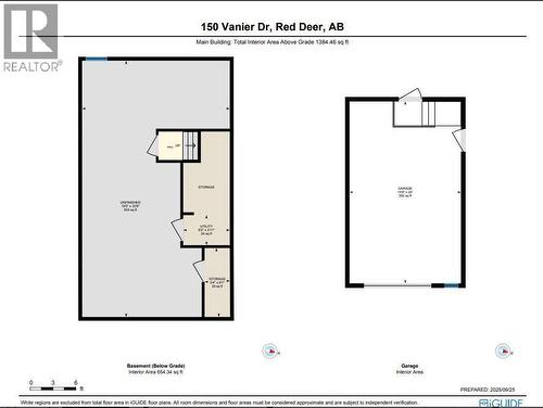 Basement & Garage - 408, 150 Vanier Drive, Red Deer, AB - Other