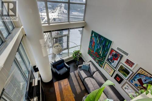 Office view of living room - 602, 99 Spruce Place Sw, Calgary, AB - Indoor Photo Showing Other Room
