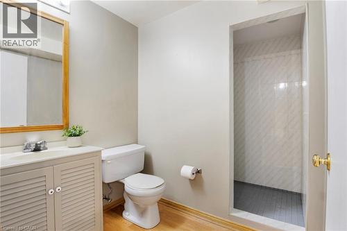 Convenient existing 3-piece basement bathroom adds functionality and flexibility—ideal for guests, extended family, or busy households. - 391 Strawberry Crescent, Waterloo, ON - Indoor Photo Showing Bathroom