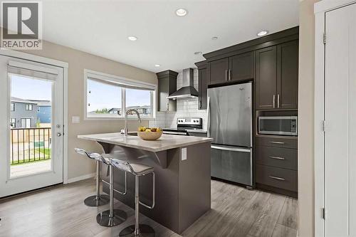 44 Howse Drive Ne, Calgary, AB - Indoor Photo Showing Kitchen With Stainless Steel Kitchen With Upgraded Kitchen
