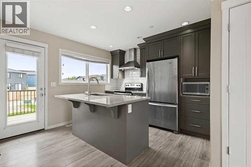44 Howse Drive Ne, Calgary, AB - Indoor Photo Showing Kitchen With Stainless Steel Kitchen With Upgraded Kitchen