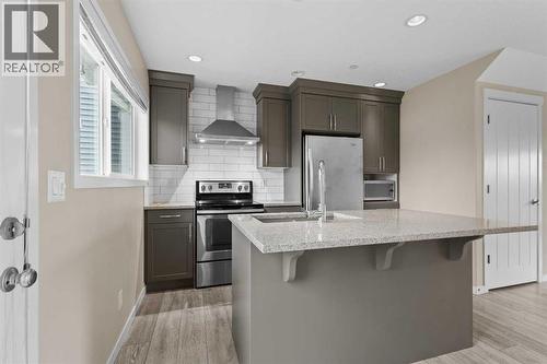 44 Howse Drive Ne, Calgary, AB - Indoor Photo Showing Kitchen With Stainless Steel Kitchen With Upgraded Kitchen