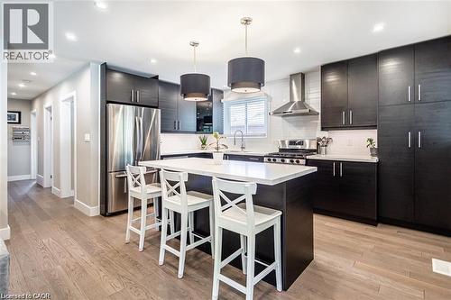 47 Atwater Crescent Unit# Main Floor, Hamilton, ON - Indoor Photo Showing Kitchen With Stainless Steel Kitchen With Upgraded Kitchen