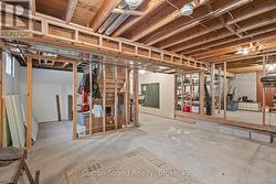 Already framed bedroom and family room area - 